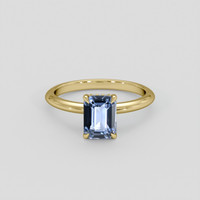1.55 Ct. Blue Sapphire Ring, 10K Yellow Gold 1
