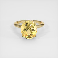 6.75 Ct. Yellow Sapphire Ring, 10K Yellow Gold 1