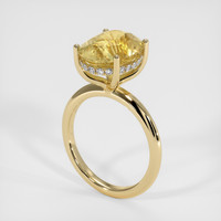 6.75 Ct. Yellow Sapphire Ring, 10K Yellow Gold 2