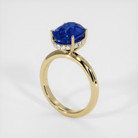 5.54 Ct. Sapphire Ring, 14K Yellow Gold 2