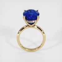 12.55 Ct. Blue Sapphire Ring, 14K Yellow Gold 3