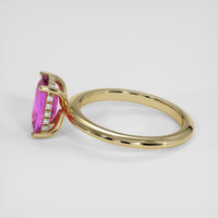 2.11 Ct. Pink Sapphire Ring, 14K Yellow Gold 4
