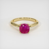 1.22 Ct. Ruby Ring, 14K Yellow Gold 1