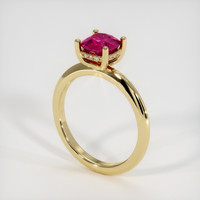 1.22 Ct. Ruby Ring, 14K Yellow Gold 2