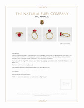 Ruby Ring 4.24 Ct. 14K Yellow Gold Appraisal