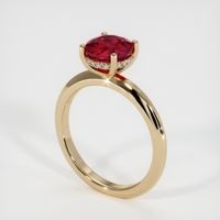 1.71 Ct. Ruby Ring, 14K Yellow Gold 2