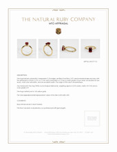 Pave Ruby Ring 2.07 Ct., 14K Yellow Gold Appraisal