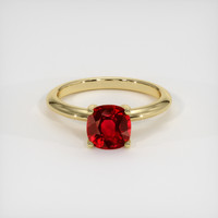 1.20 Ct. Ruby Ring, 14K Yellow Gold 1