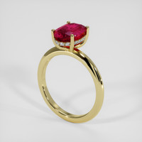 2.55 Ct. Ruby Ring, 14K Yellow Gold 2