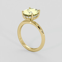3.25 Ct. Yellow Sapphire Ring, 14K Yellow Gold 2