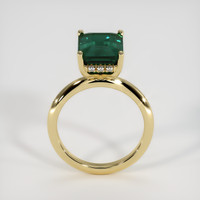 6.10 Ct. Bluish Green Sapphire Ring, 14K Yellow Gold 3