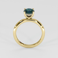 1.41 Ct. Bluish Green Sapphire Ring, 14K Yellow Gold 3