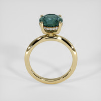 2.53 Ct. Bluish Green Sapphire Ring, 14K Yellow Gold 3
