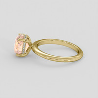 3.67 Ct. Padparadscha Sapphire Ring, 14K Yellow Gold 4