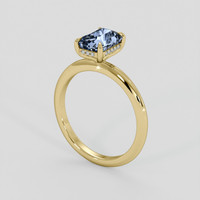 1.55 Ct. Blue Sapphire Ring, 14K Yellow Gold 2