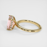 3.92 Ct. Padparadscha Sapphire Ring, 14K Yellow Gold 4