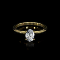 1.04 Ct. Sapphire Ring, 14K Yellow Gold 1