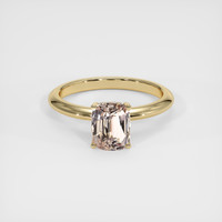 2.62 Ct. Peach Sapphire Ring, 14K Yellow Gold 1