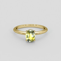 1.21 Ct. Bi Color Sapphire Ring, 14K Yellow Gold 1