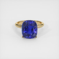 8.50 Ct. Blue Sapphire Ring, 18K Yellow Gold 1