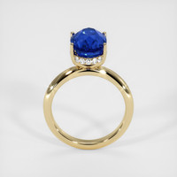 5.54 Ct. Blue Sapphire Ring, 18K Yellow Gold 3