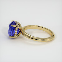 3.30 Ct. Blue Sapphire Ring, 18K Yellow Gold 4