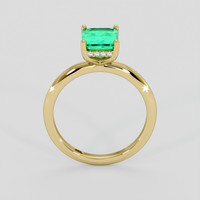 1.34 Ct. Emerald Ring, 18K Yellow Gold 3
