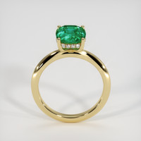 1.98 Ct. Emerald Ring, 18K Yellow Gold 3