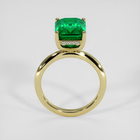 4.85 Ct. Emerald Ring, 18K Yellow Gold 3
