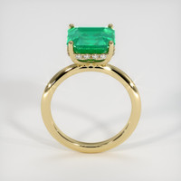 3.11 Ct. Emerald Ring, 18K Yellow Gold 3