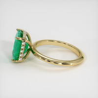 3.11 Ct. Emerald Ring, 18K Yellow Gold 4