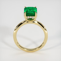 3.34 Ct. Emerald Ring, 18K Yellow Gold 3