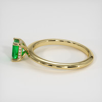 0.53 Ct. Emerald Ring, 18K Yellow Gold 4