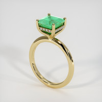 2.26 Ct. Emerald Ring, 18K Yellow Gold 2