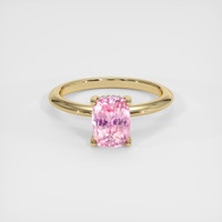 2.73 Ct. Pink Sapphire Ring, 18K Yellow Gold 1