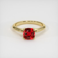 1.33 Ct. Ruby Ring, 18K Yellow Gold 1