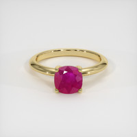 1.22 Ct. Ruby Ring, 18K Yellow Gold 1