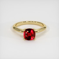 1.12 Ct. Ruby Ring, 18K Yellow Gold 1