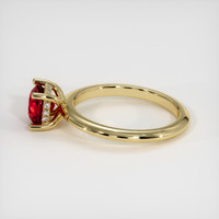 1.12 Ct. Ruby Ring, 18K Yellow Gold 4