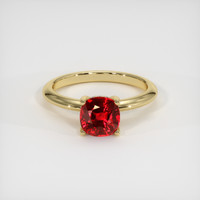 1.42 Ct. Ruby Ring, 18K Yellow Gold 1
