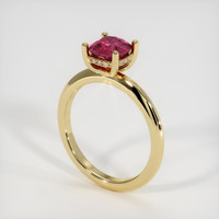 1.41 Ct. Ruby Ring, 18K Yellow Gold 2