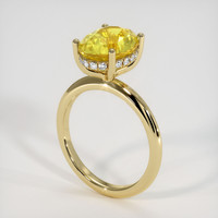 3.51 Ct. Sapphire Ring, 18K Yellow Gold 2