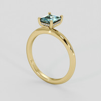 1.06 Ct. Bi Color Sapphire Ring, 18K Yellow Gold 2