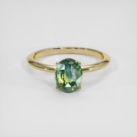 2.61 Ct. Bi Color Sapphire Ring, 18K Yellow Gold 1