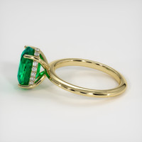 3.00 Ct. Emerald Ring, 18K Yellow Gold 4