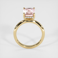 3.92 Ct. Padparadscha Sapphire Ring, 18K Yellow Gold 3