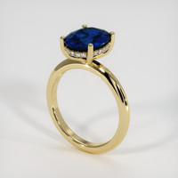 3.83 Ct. Sapphire Ring, 18K Yellow Gold 2
