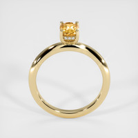 0.83 Ct. Orange Sapphire Ring, 18K Yellow Gold 3