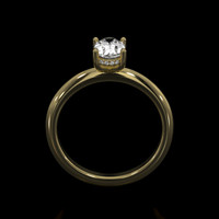 1.04 Ct. Sapphire Ring, 18K Yellow Gold 3