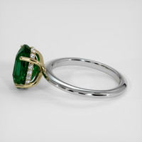 4.25 Ct. Green Tsavorite Garnet Ring, 14K Yellow & White 4